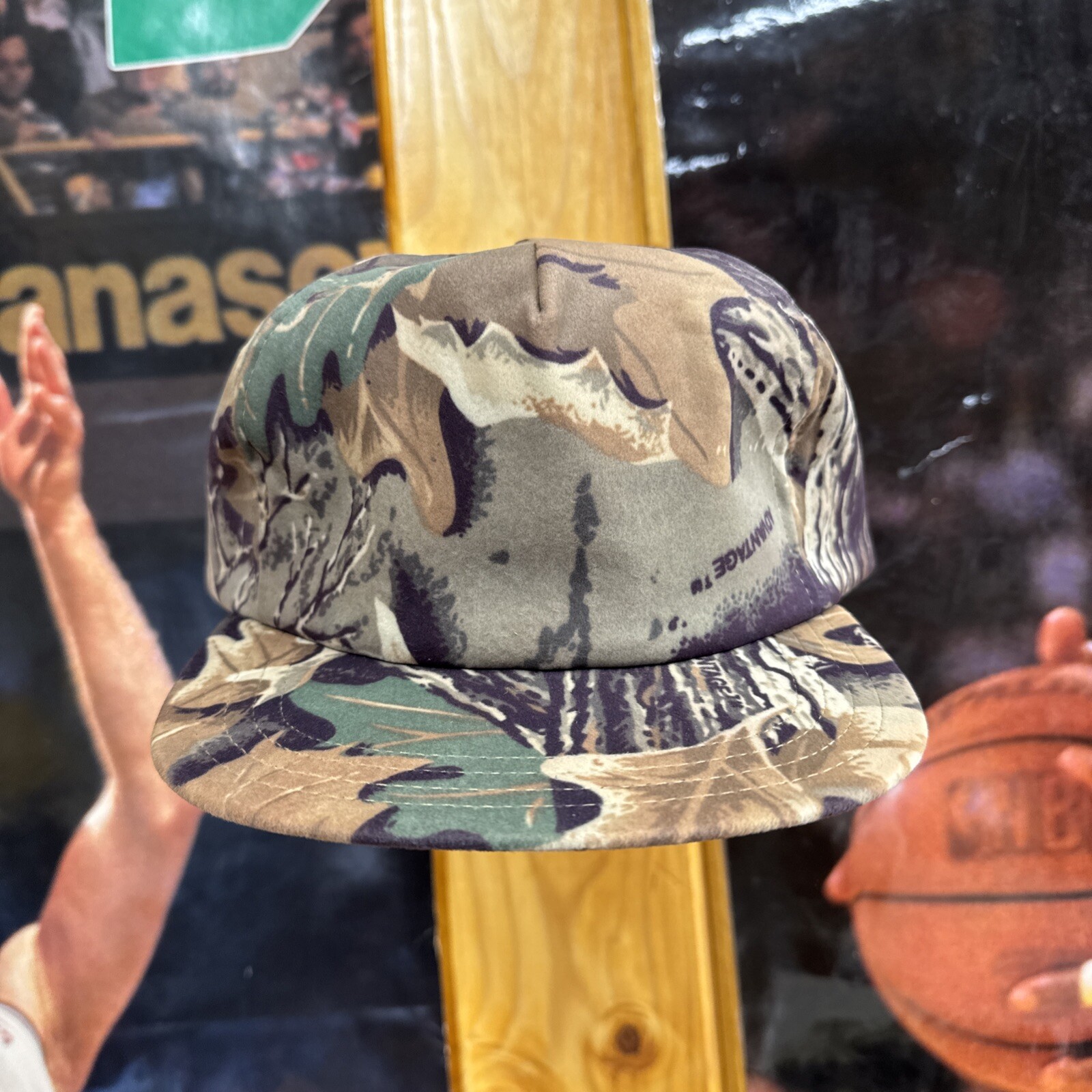 Realtree Camouflage SnapBack Hat Cap Vintage Advantage Camo 90s NOS Chamois