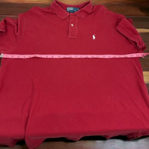 Polo By Ralph Lauren Polo Shirt XL Red Chest Size 24” - Picture 3 of 4