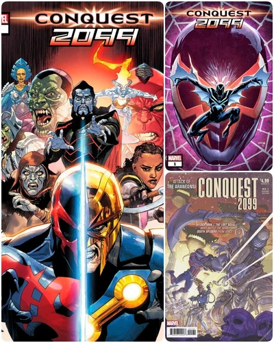 CONQUEST 2099 #1 **COVER SELECT** 1ST APP SPIDER-CIDE 2099(PRESALE 10/09/24)