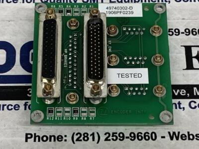 Universal Instruments PCA Encoder Interface - 49740302 - 49740202 w/Warranty