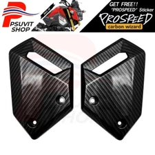 Cover Side Vent Fairing R+L For GROM-125 MSX-125 2017-2019 Black Carbon