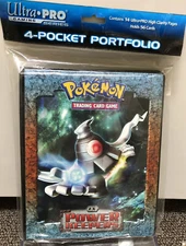 Pokemon Power Keepers Ultra Pro 4 Pocket Page Portfolio Rare Binder Hold 40-80.