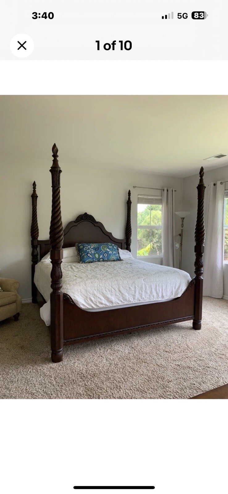 New Thomasville River Road King Size 4 Poster Bed eBay