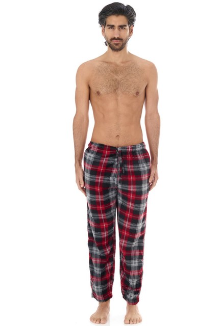 Men Polar fleece Plaid very soft lounge pants in Christmas colors and more | eBay