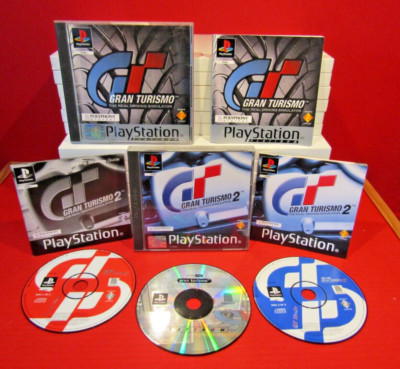 PS1 Spiele Gran Turismo 1 & 2 Sony PlayStation 1 Spielepaket PAL UK (B2)