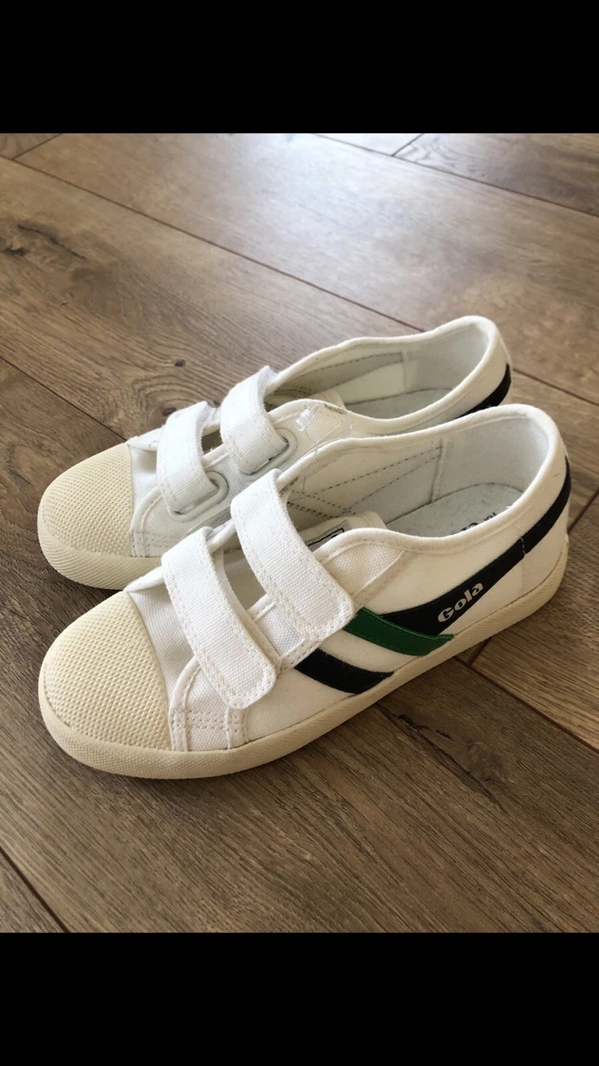NEW BOYS KIDS K13 CREWCUTS FOR J CREW GOLA WHITE COASTERS SHOES