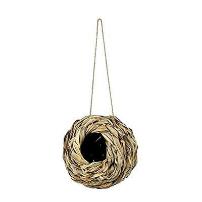 Stroh Vogel Barsch Papagei Nistkasten Kugelform Design sicherer Brutplatz