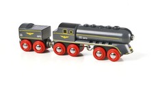 BRIO World - 33697 Speedy Bullet Train - Engaging 2-Piece Wooden Toy Train Set 