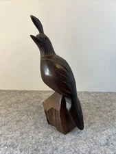 Vintage Ironwood Quail Folk Art Carved Wooden Figurine Indigenous Seri Mexico