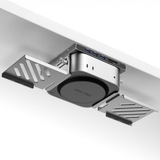 All Aluminum Mac mini Dock Under Desk and Wall Mount, Mac mini Vesa Mount wit...