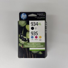 New Genuine HP 934XL 935 Black Color 4PK Ink Cartridges