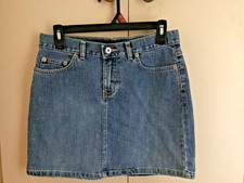 Women's Vintage Calvin Klein Size 3 Denim Cotton Mini Skirt 14" Length