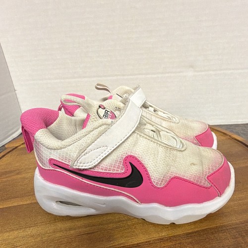 Nike Air Max Toddler Sneakers Pink/White/Black Hook & Loop US 9C FN4461-101