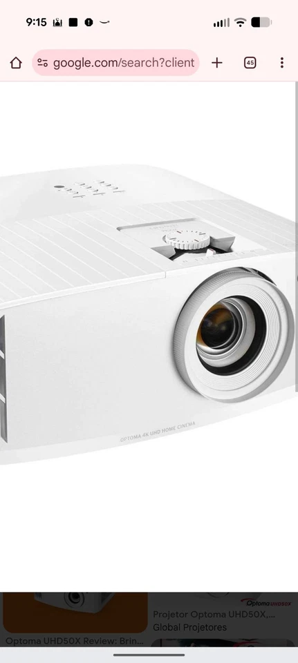 Optoma UHD50X True 4K UHD Projector for Movies & Gaming Low Latency 240hz - Image 4 of 4