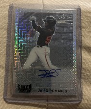 2021 Leaf Metal Draft - 1990 Leaf Autographs Jairo Pomares #LA-JP1 Silver Wave  