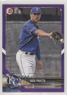 2018 Bowman Draft Purple 96/250 Nick Pratto #BD-98 0a5