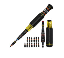 Klein Tools 20-in-1 Impact Driver Set with Screwdriver Bits and Flip Sockets