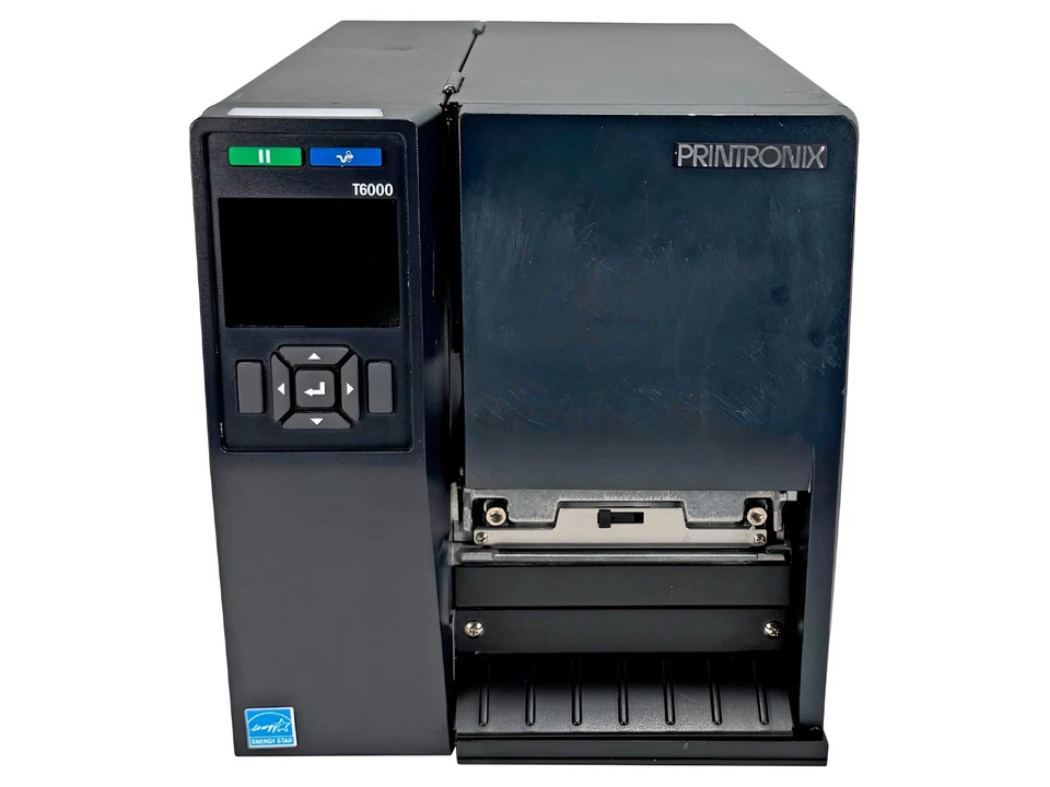 Printronix T6000 T6304 Thermal Transfer Label Printer 300 dpi LAN USB Serial - Image 4 of 4