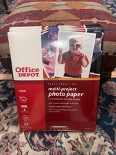 Office Depot PREMIUM High Gloss Photo Paper Sheets 8.5  x11  92 Pages