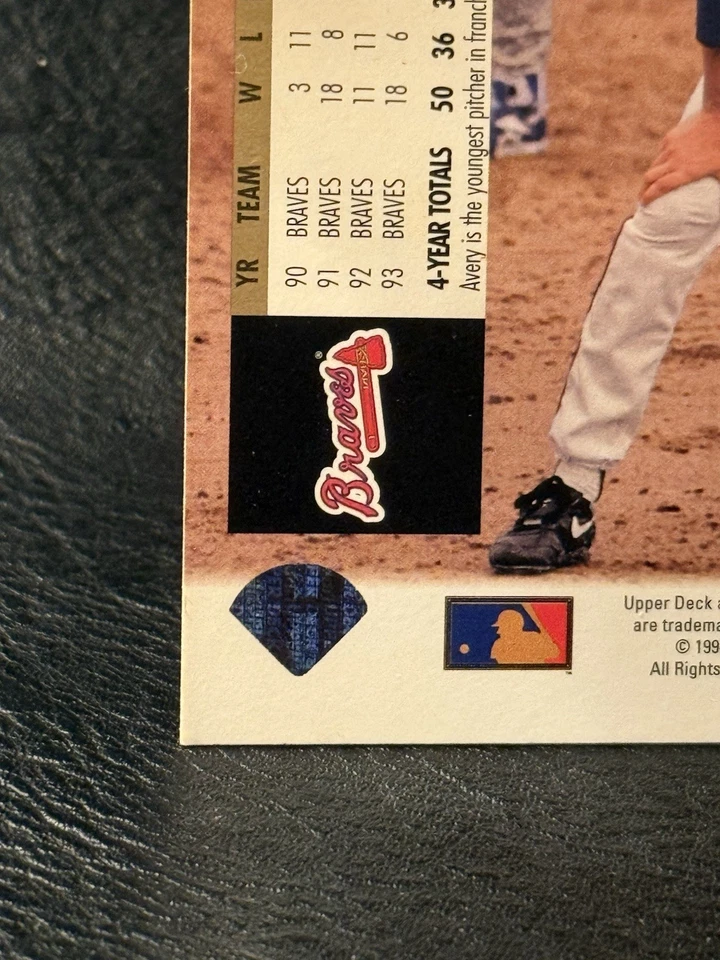 1994 Upper Deck - Steve Avery #420 - Image 4 of 4