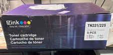 5 Pk TN221 BK TN225 Color Toner For Brother MFC-9130CW, MFC-9330CDW, MFC-9340CDW