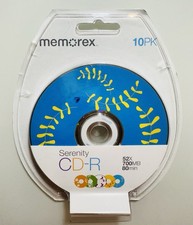 Memorex Serenity CD-R 10 Pack 52 X 700 MB 80 Min NEW