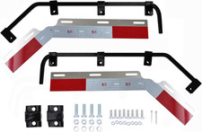 E-Coating Black Angled Mud Flap Hanger Bracket with Hardwre Sold by Pair.
