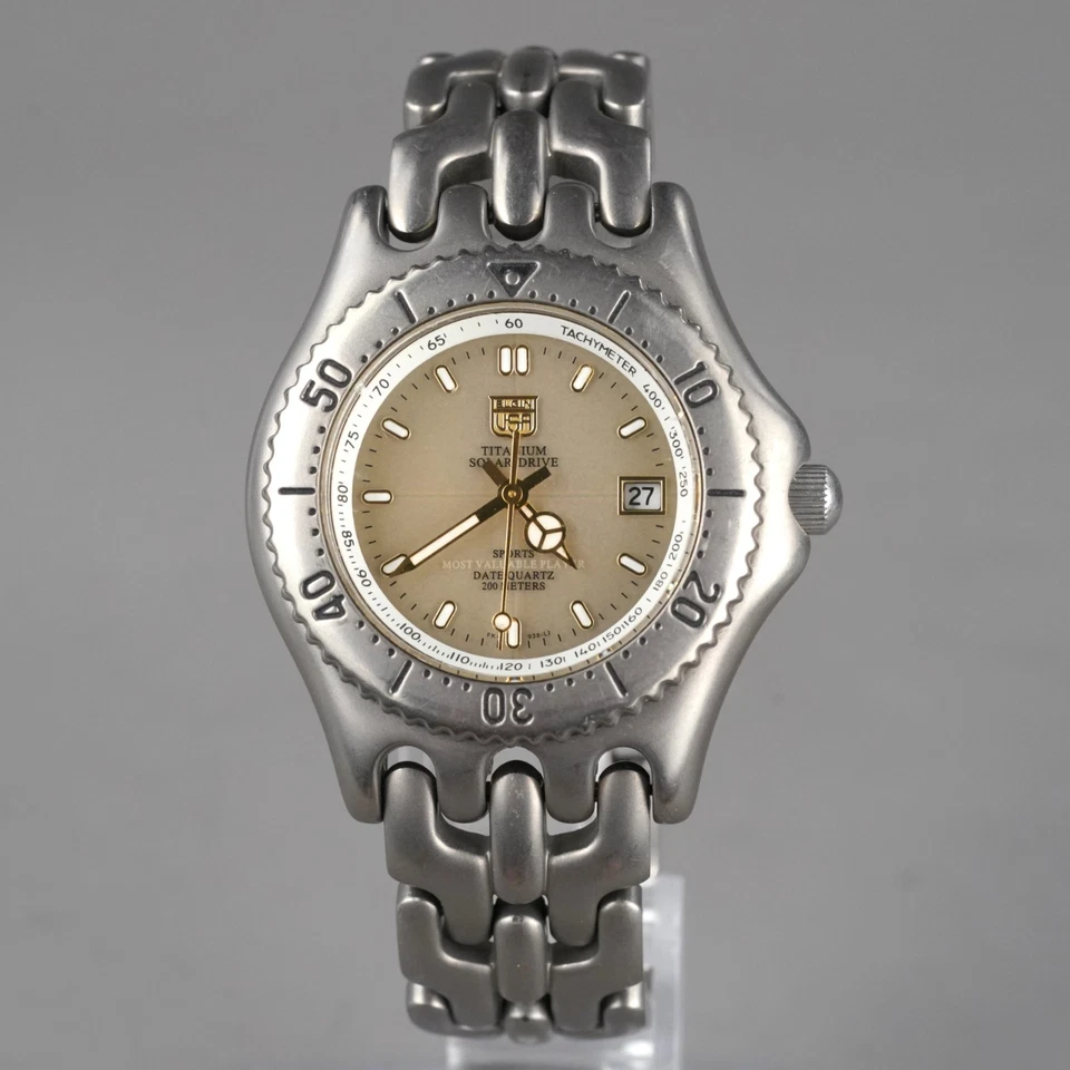 Relógio masculino ELGIN TITANIUM mergulhador 200m FK-938TI-LI 43mm vintage nova bateria - Imagem 4 de 4