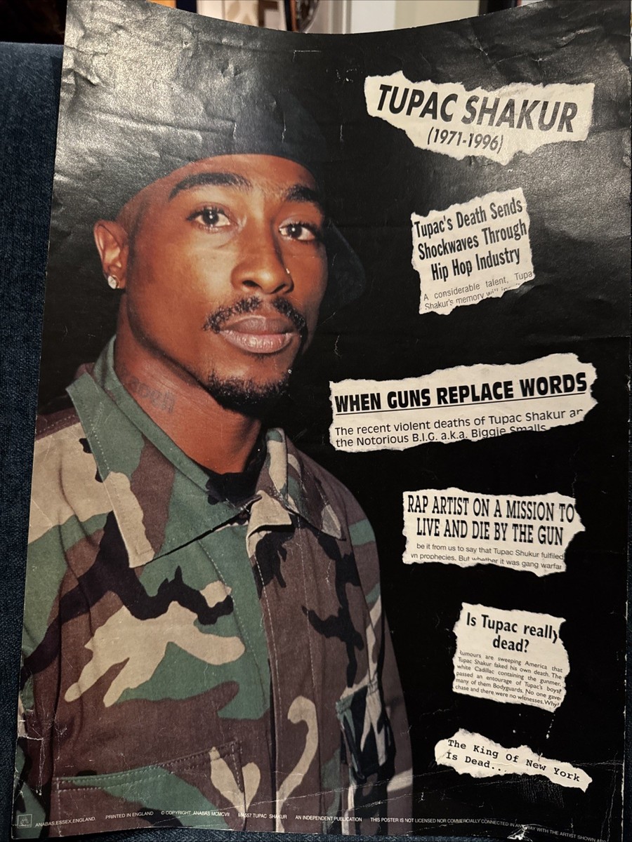 90s vintage poster「2 PAC」 Amazon.com: Tupac 2Pac Motorcycle Photo 90s Hip Hop Rapper