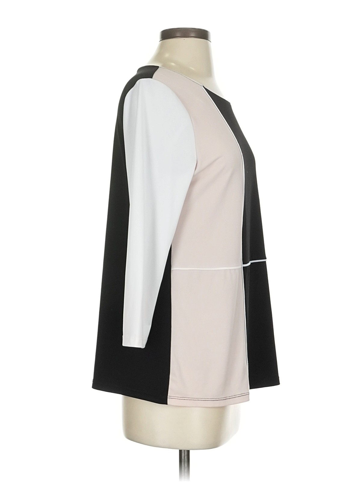 Calvin Klein Women Gray 3/4 Sleeve Top S thumbnail 3