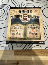 Arlo’s Premium Beard Oil 99% Natural Ingredients 2-Pack (2 × 2.25 oz) NEW