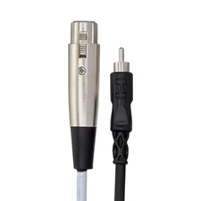 Hosa XRF-110 Unbalanced Interconnect XLR Female to RCA Male Patch Cable, 10'