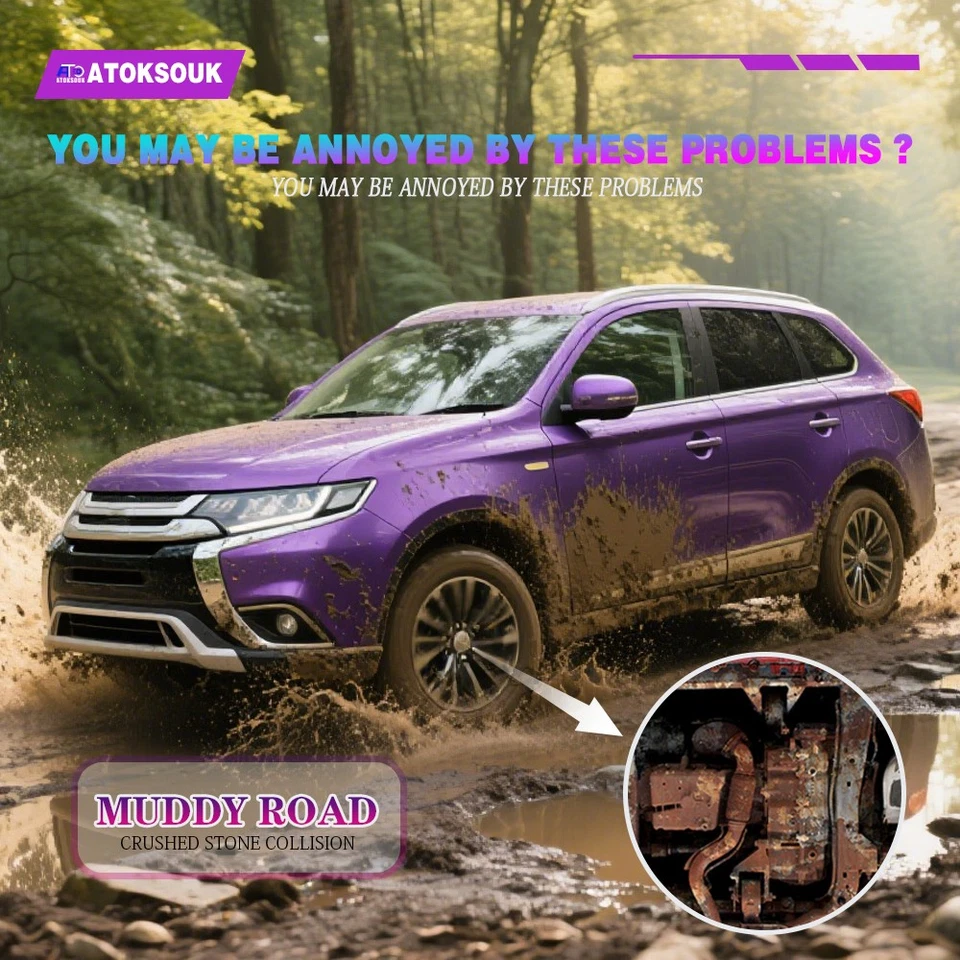 Front Skid Plate For Mitsubishi Outlander 2014-15 Underbody Engine Splash Shield - Изображение 4 из 4