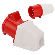 ⁺Plug Connector Set 32AMP 5Pin 3P+N+E Waterproof Industrial 3 Phases