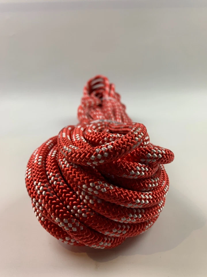 P.R. Cuerda de rappel Static Master™ Static Kernmantle roja/c blanca - 3/8" x 90' Foto 3 de 4
