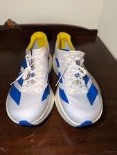 Adidas Adizero Adios Pro 4 Size 12.5 White Blue Yellow Running Shoes