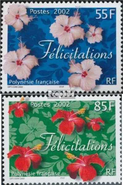 Timbres français polynésie 2002 Mi 858-859 (complète edition) neuf avec gomme or - Photo 1/1