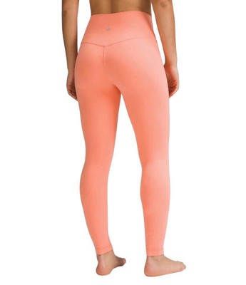 Lululemon Align II legging pant 25  length size 8 rustic coral color, women s 