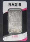 NADIR REFINERY  1 OZ 999 SILVER BAR IN ASSAY CARD LOT 161130