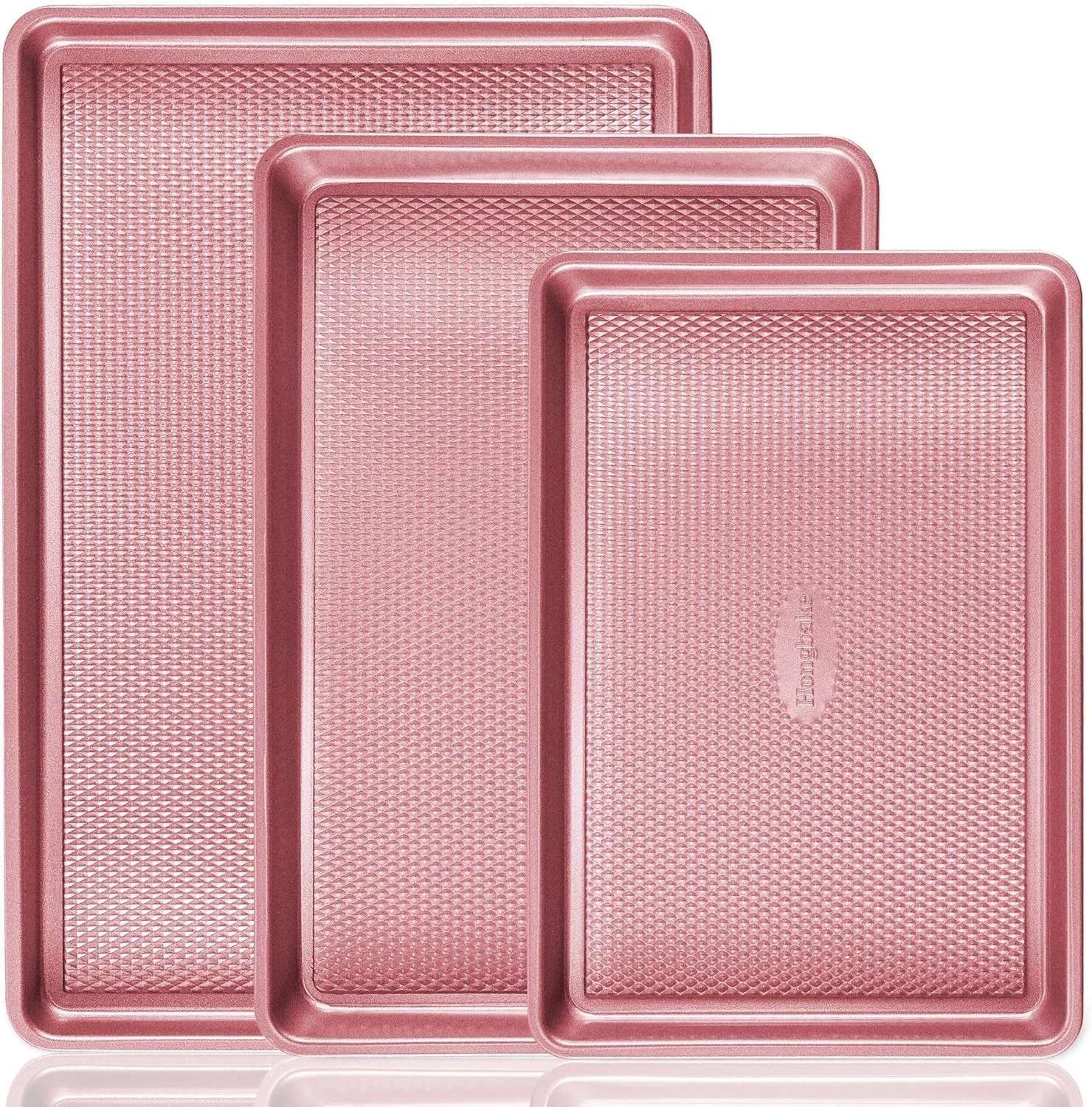 Baking Sheet Pan Set Cookie Sheets Oven Nonstick Half/Quarter/Jelly Roll Pans W/