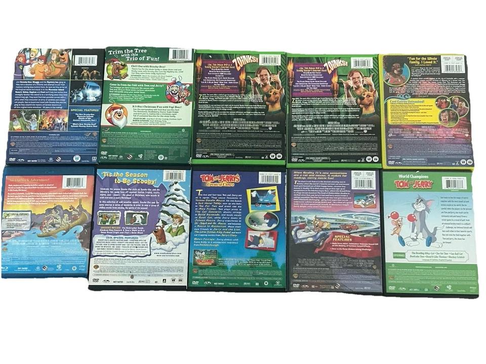 10 DVD & Bluray Lot - Scooby-Doo, Tom And Jerry, Yogi Bear - Cartoons - Classics - Image 2 of 4