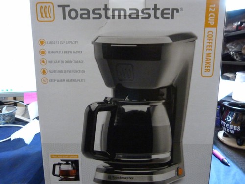 Toastmaster 12 Cup Coffee Maker TM-128CM Black - Picture 3 of 7