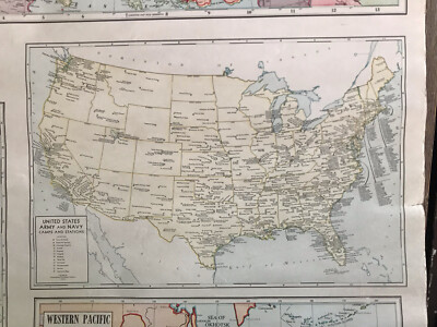 ビンテージ ユナイテッドエアライン アメリカ マップ ビンテージ