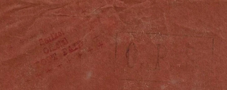 RARA Cubierta Sarawak 1952 OPS con SARIKEI CORREO OFICIAL PAGADO en ROJO y OPS H/S Foto 2 de 4