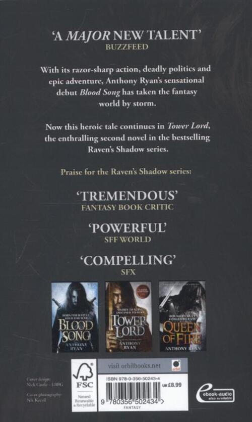 Thumbnail - Raven's Shadow 02. Tower Lord | Anthony Ryan | Englisch | Taschenbuch