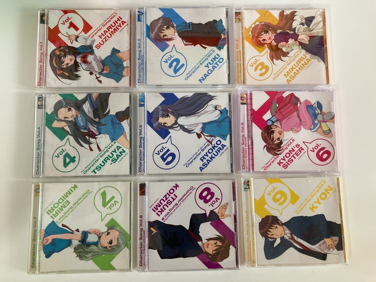 The Melancholy of Haruhi Suzumiya Character Song Vol.1-9 9CDs