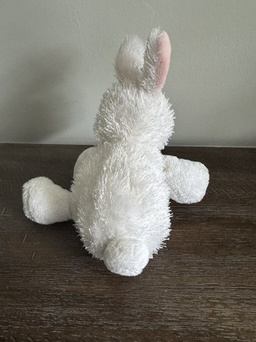Ganz Webkinz HM078 Rabbit Plush Stuffed Animal No Code White Pink Easter Spring - Picture 3 of 5