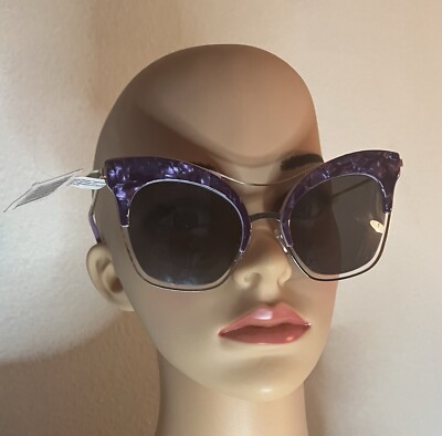 Perverse Fabulosa  Retro Cat Eye design sunglasses unicorn. purple & gold