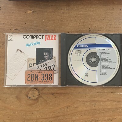 CD Miles Davis Compact Jazz Blue Philips Label Polygram 1989