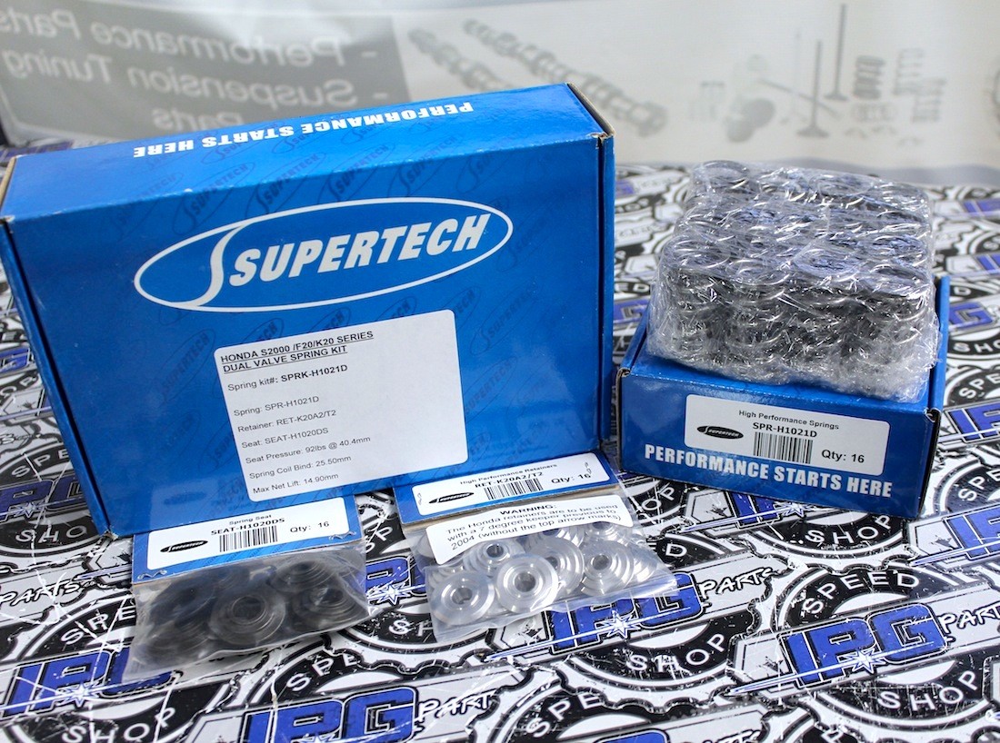 パーツ SUPER TEAM Supertech 95lb Dual Valve Spring Ti Retainers For Honda Acura K20